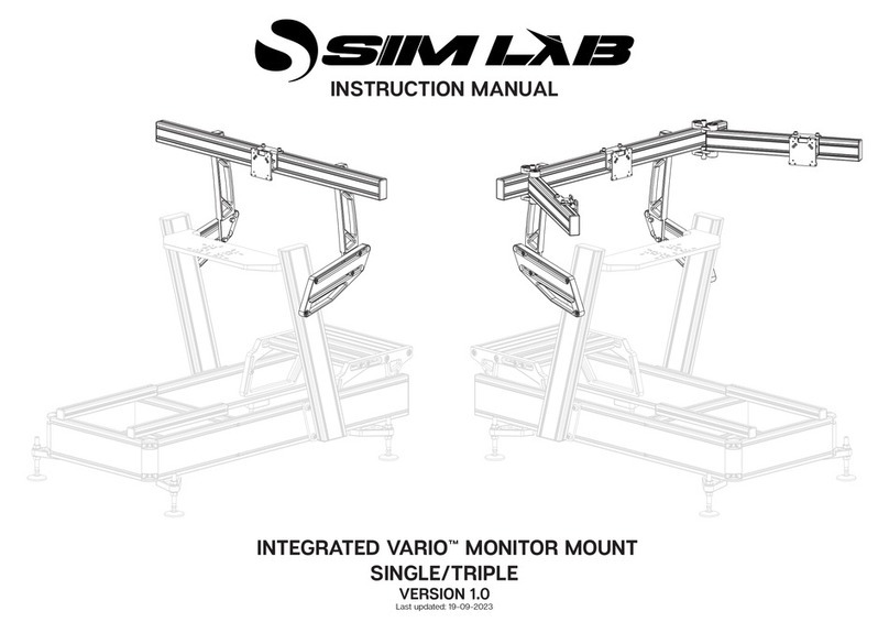 Sim-Lab INTEGRATED VARIO MONITOR MOUNT instruction manual