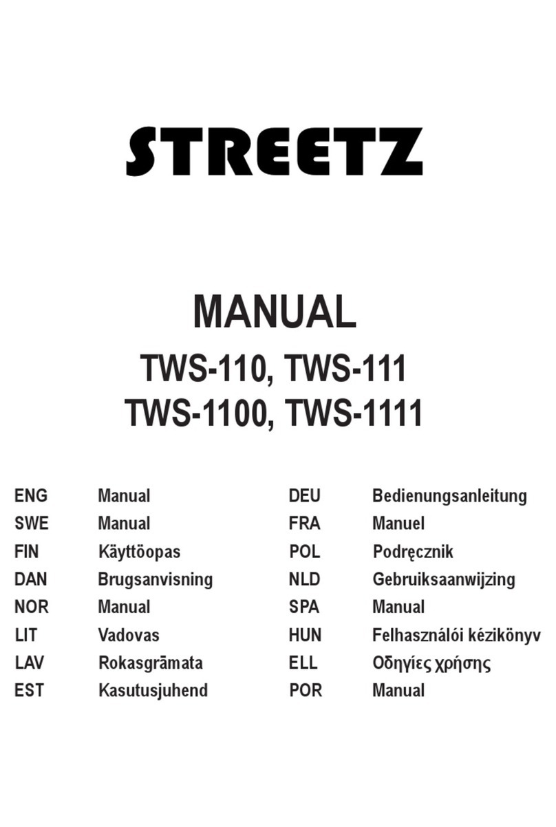 Streetz TWS-110 manual