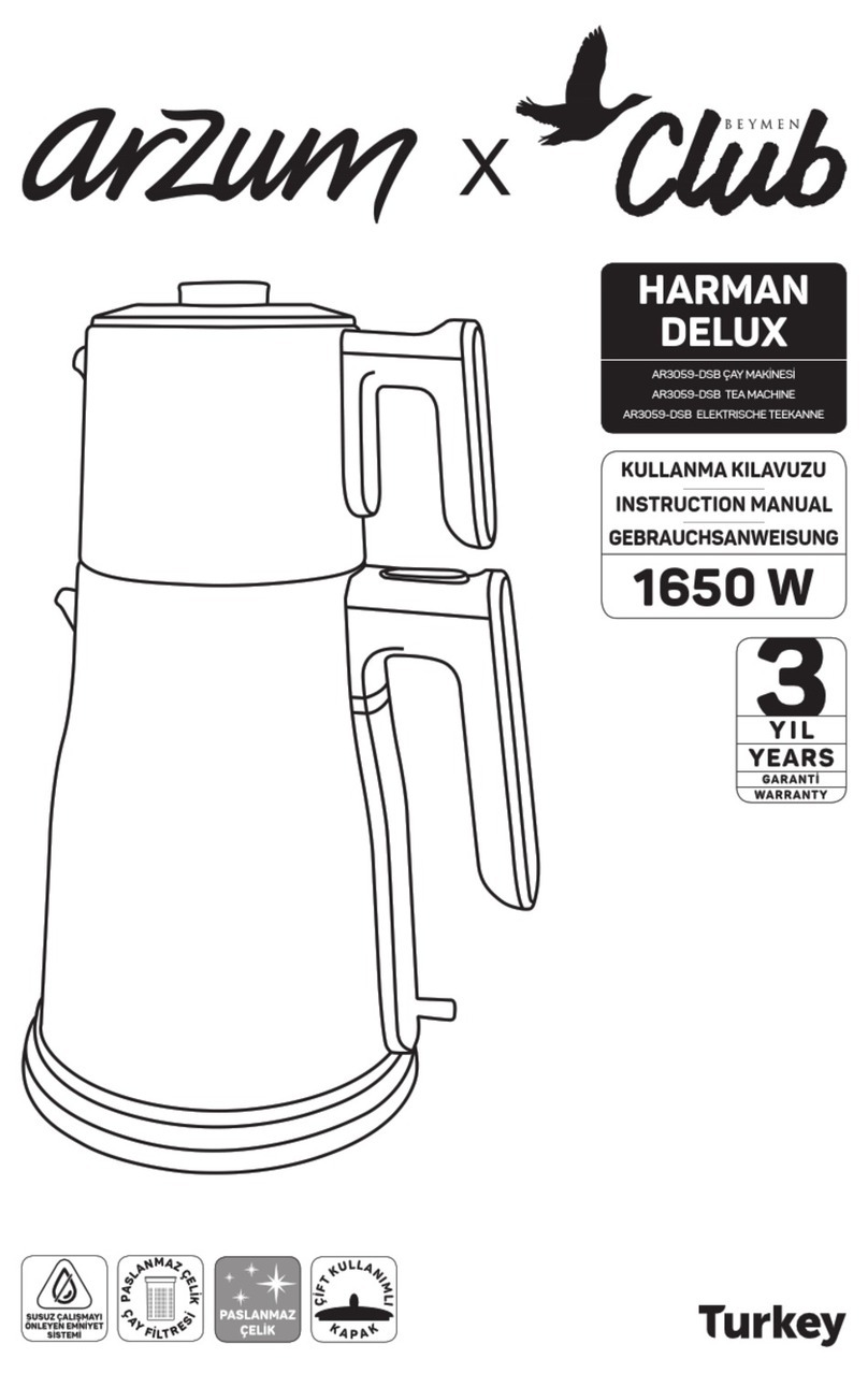 Arzum Harman Delux AR3059-DSB User manual Arzum Harman Delux AR3059-DSB User manual
