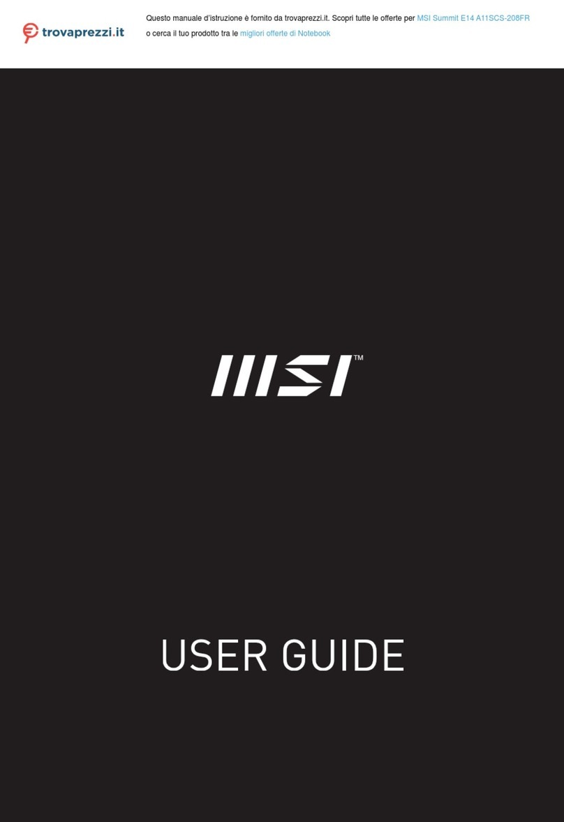 MSI Summit E14 A11SCS-208FR user guide