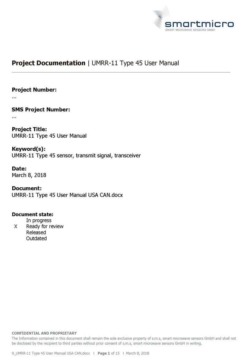smartmicro UMRR-11 45 user manual