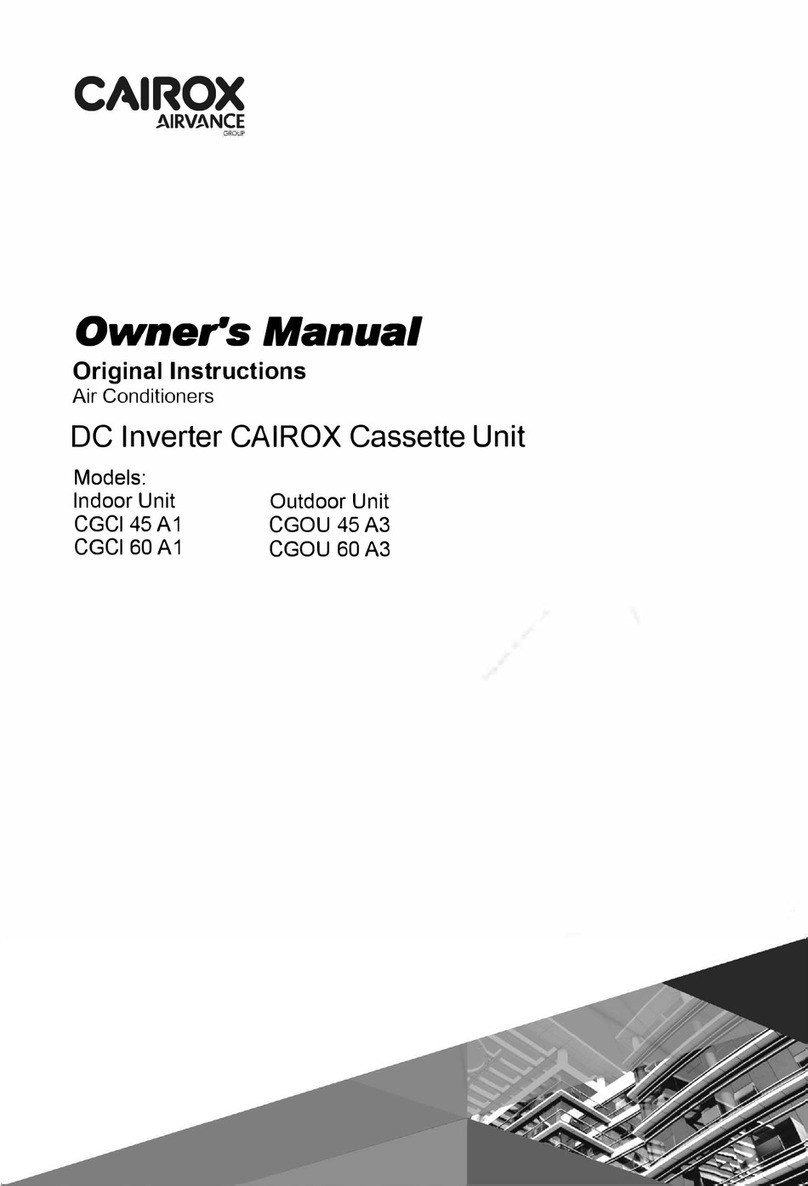 AIRVANCE CAIROX CGCI 45 A1 owner's manual