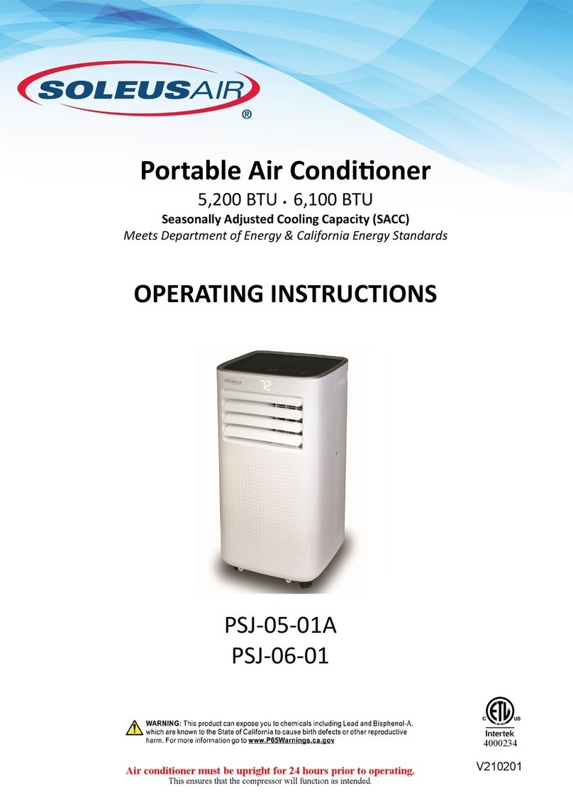 Soleus Air PSJ-05-01A User manual