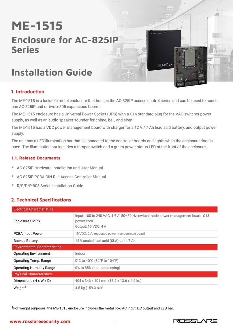 Rosslare ME-1515 installation guide