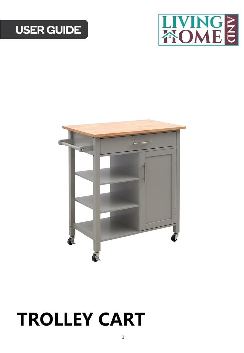 Living Home TROLLEY CART user guide Living Home TROLLEY CART user guide