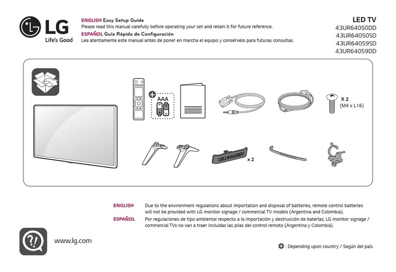 LG 43UR640S0DD Quick start guide