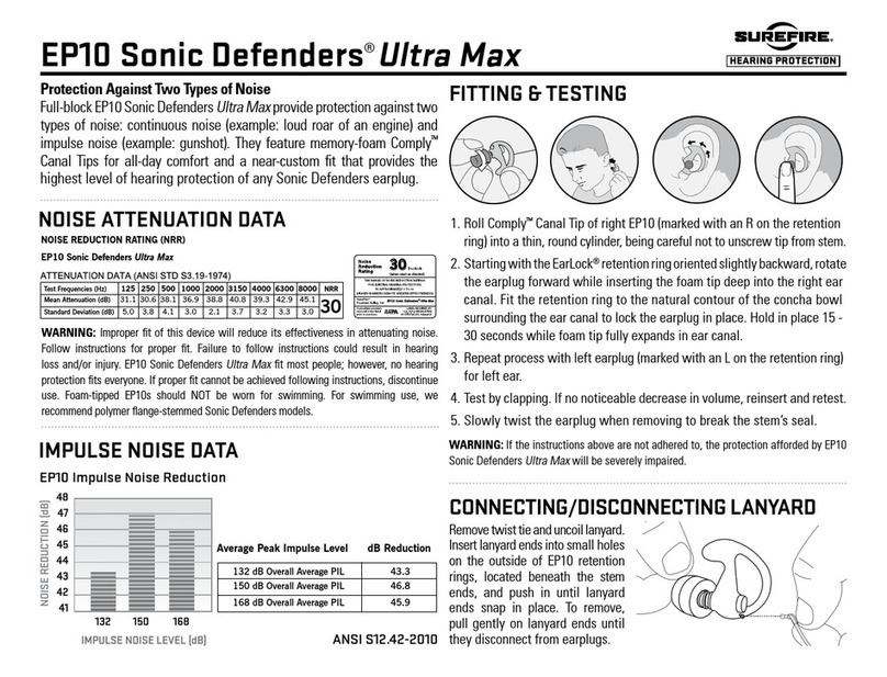 Surefire EP10 Sonic Defenders Ultra Max manual