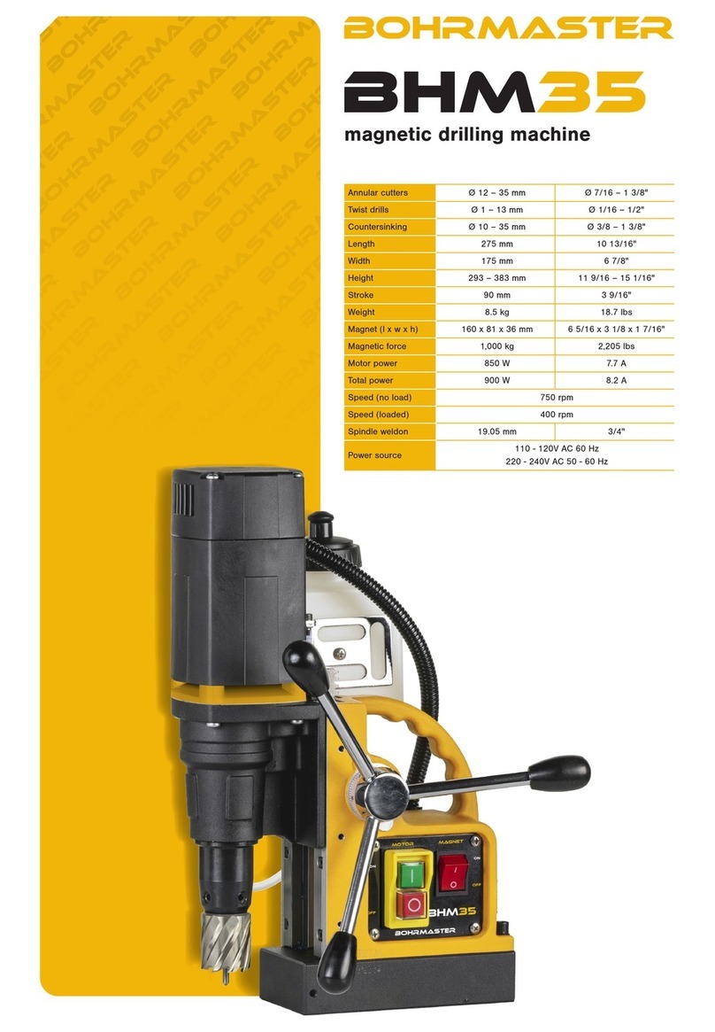 BOHRMASTER BHM35 Operator's manual