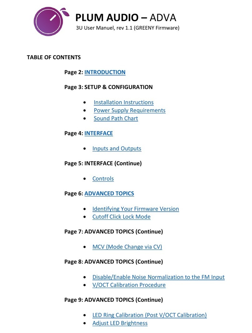 Plum Audio ADVA user manual