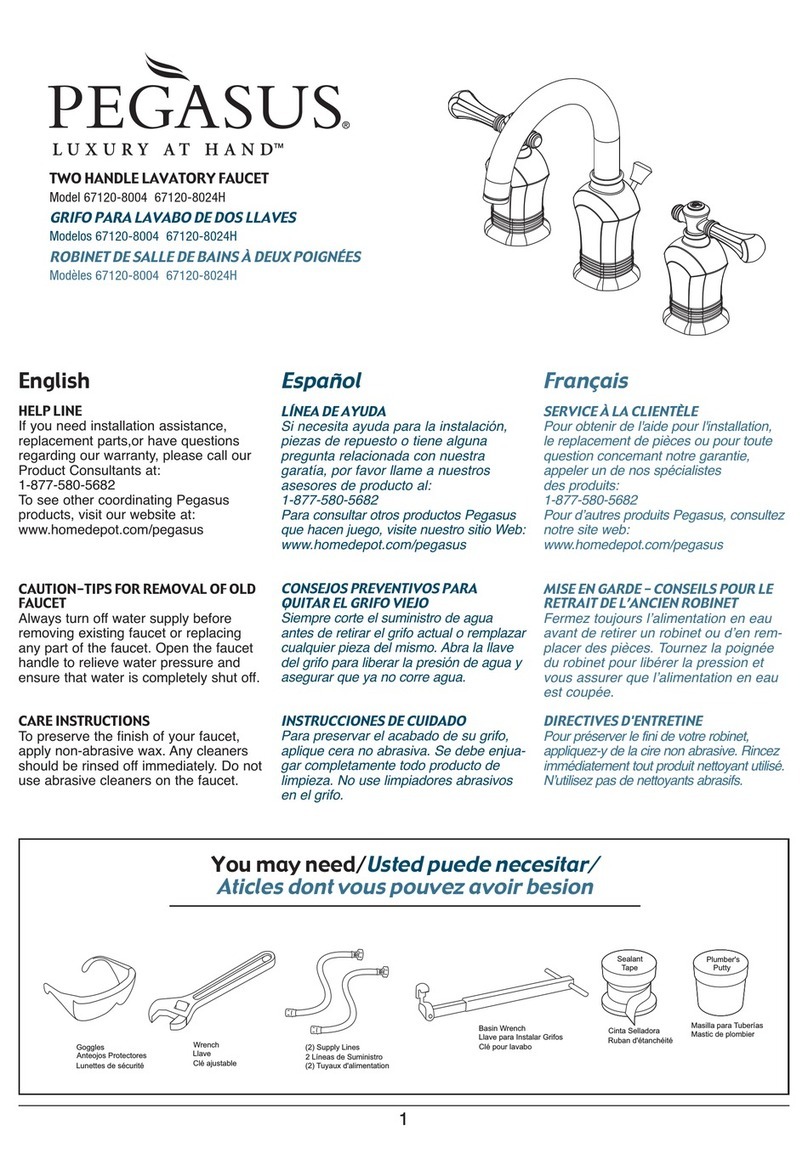 Pegasus 67120-8004 User manual