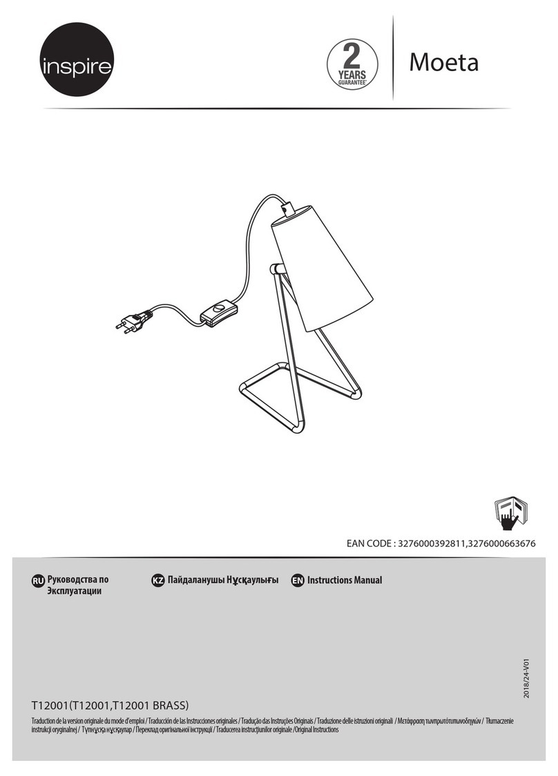 Inspire T12001 BRASS instruction manual