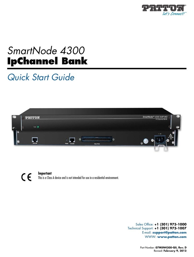 Patton SmartNode 4300 quick start guide