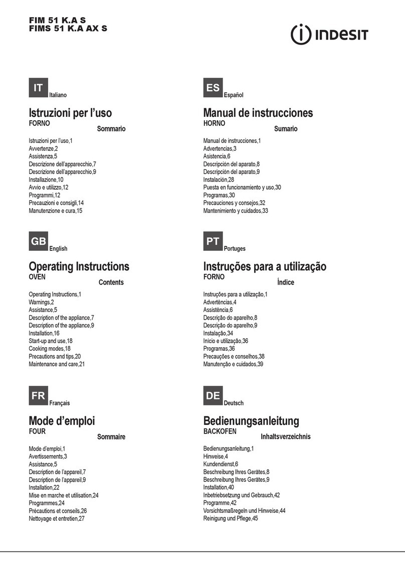 Indesit FIM 51 K.A S operating instructions