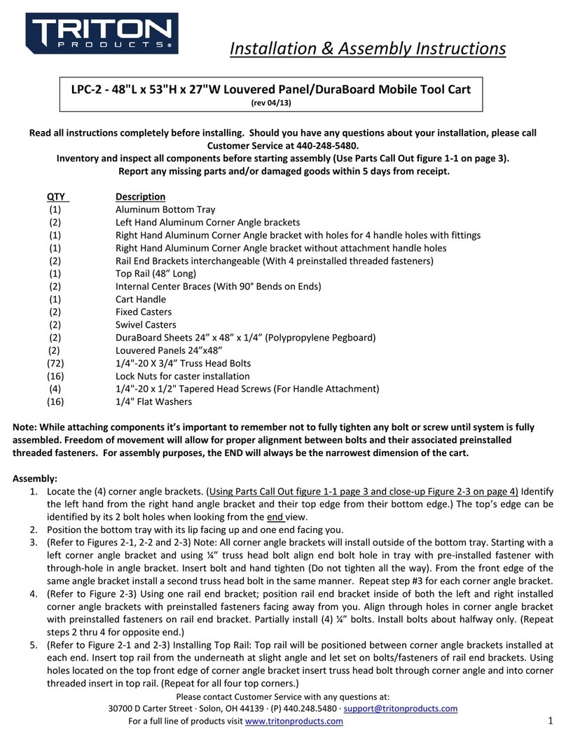 Triton Products LPC-2 Installation & assembly instructions
