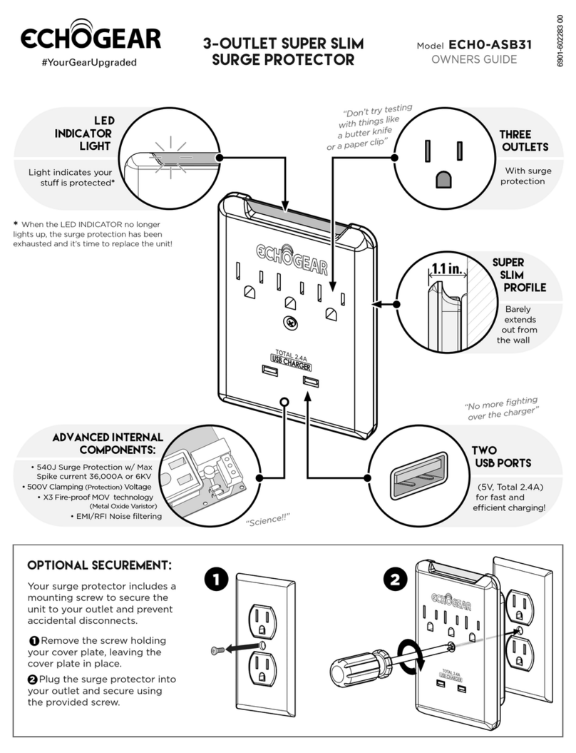 Echogear ECHO-ASB31 owner's guide