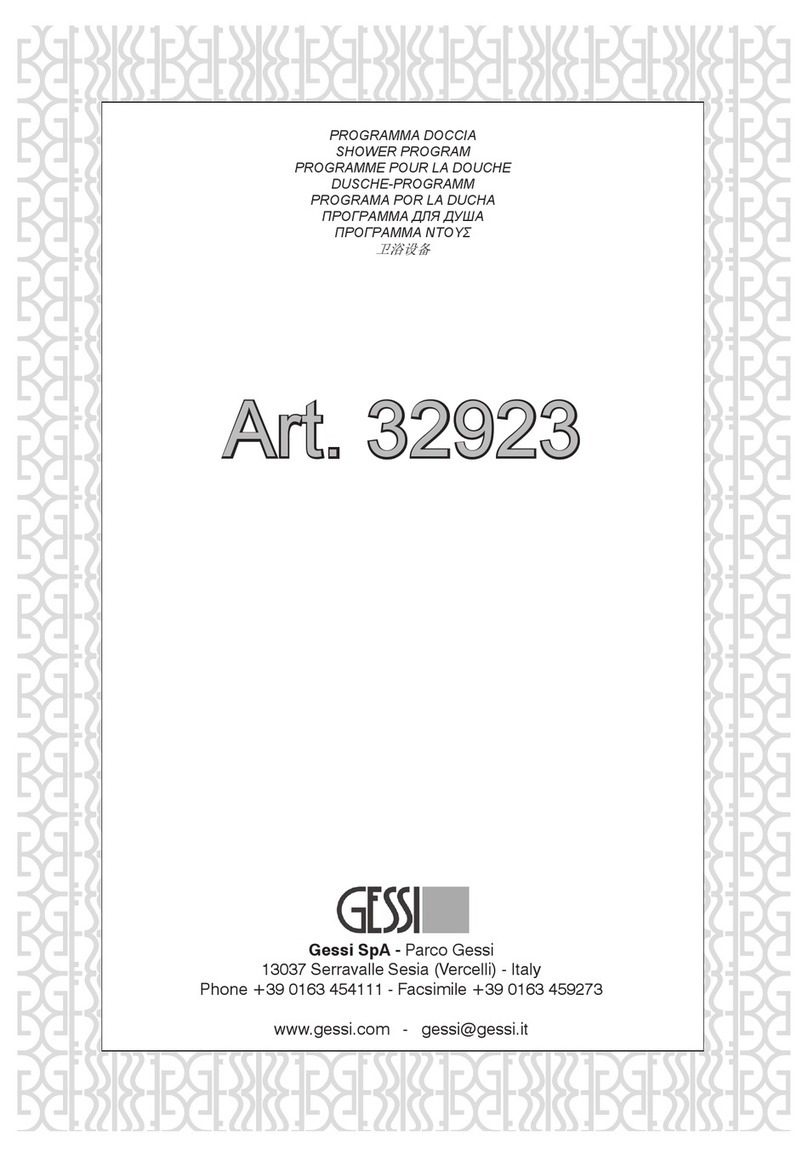 Gessi 32923 User manual