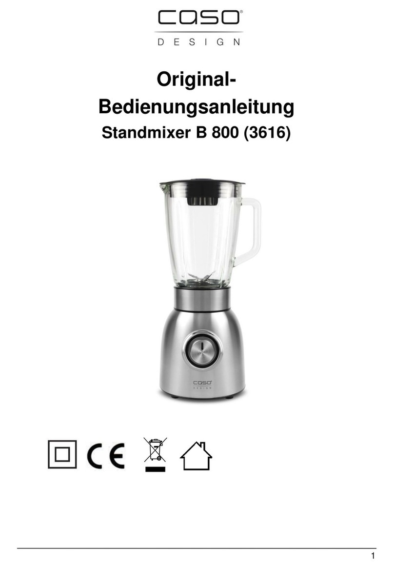 CASO DESIGN B 800 Original operating manual