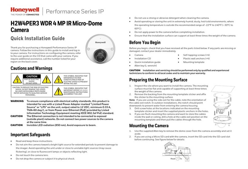 Honeywell 2450Cm Series Quick installation guide