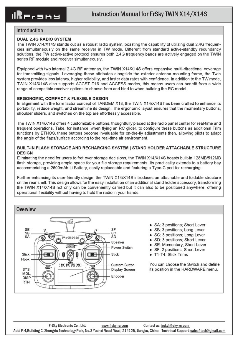 FrSky TWIN X14S instruction manual