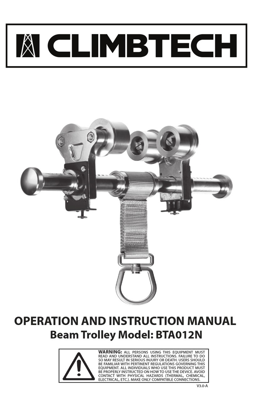 ClimbTech BTA012N Operation and instruction manual