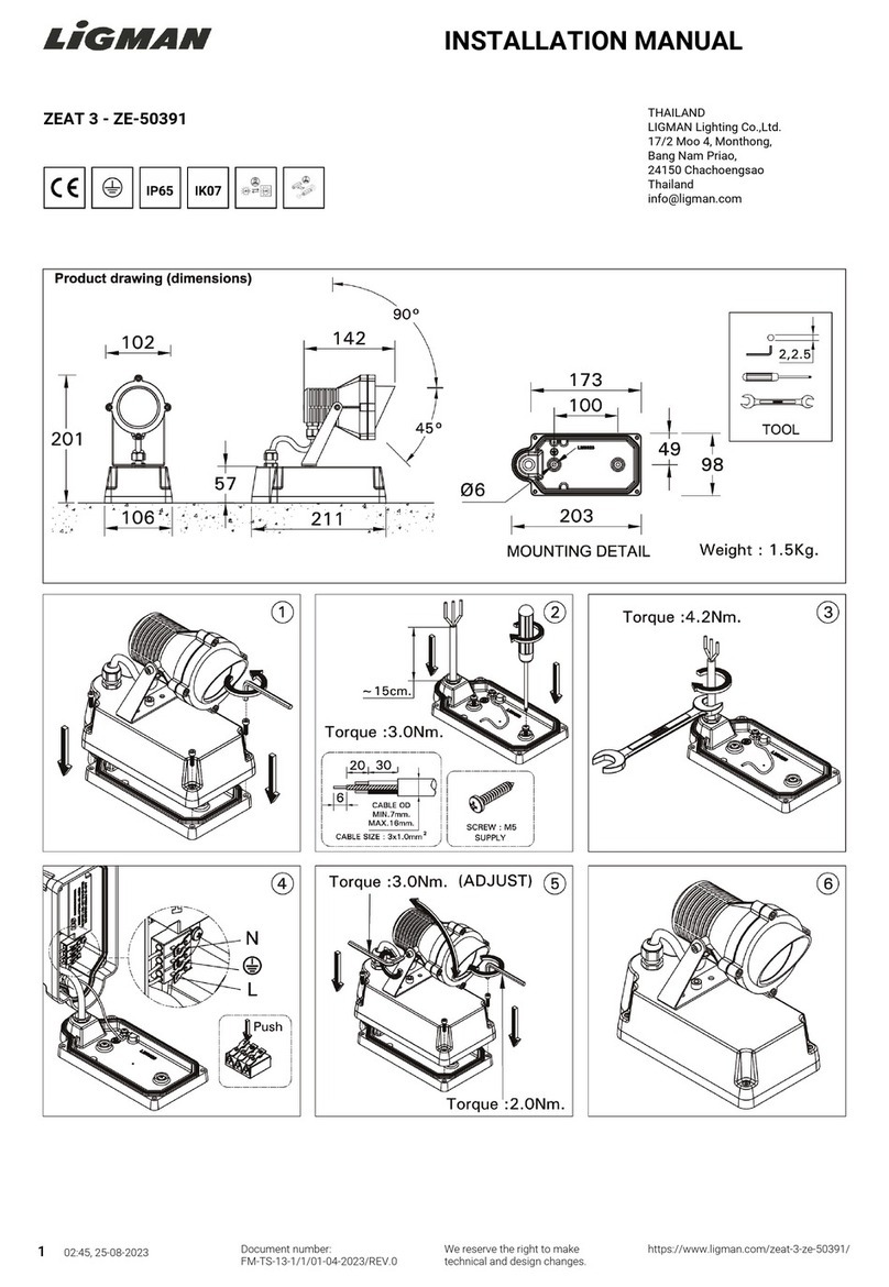 LIGMAN ZE-50391 installation manual