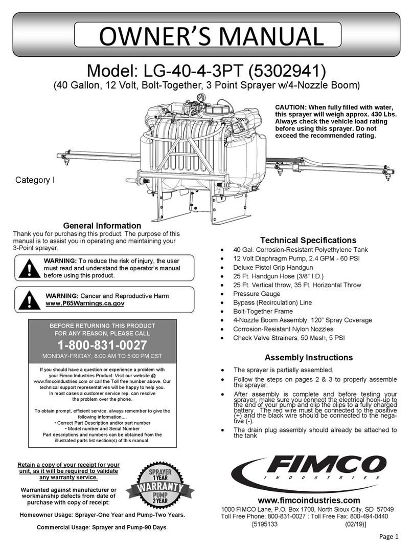Fimco LG-40-4-3PT owner's manual