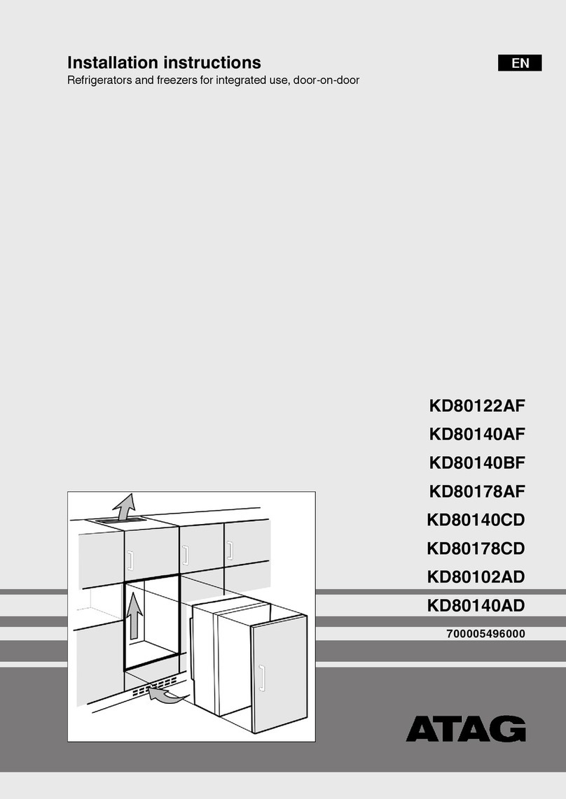 Atag KD80122AF User manual