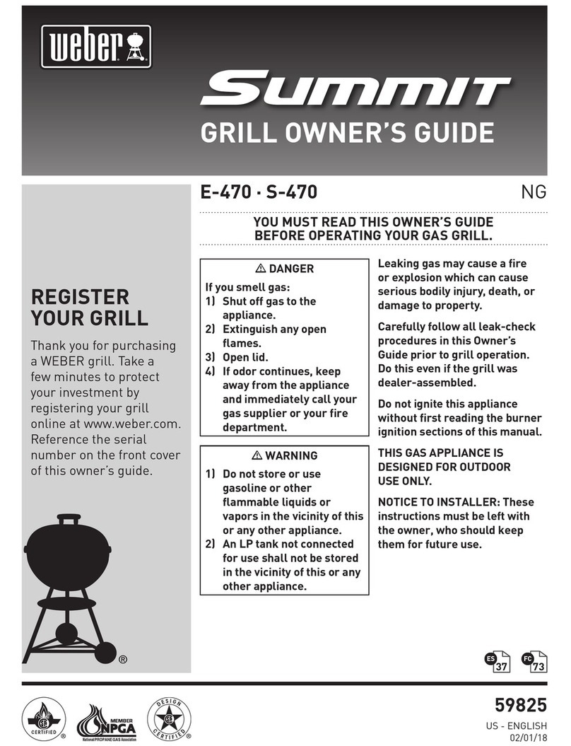 Weber Summit E 470 User manual