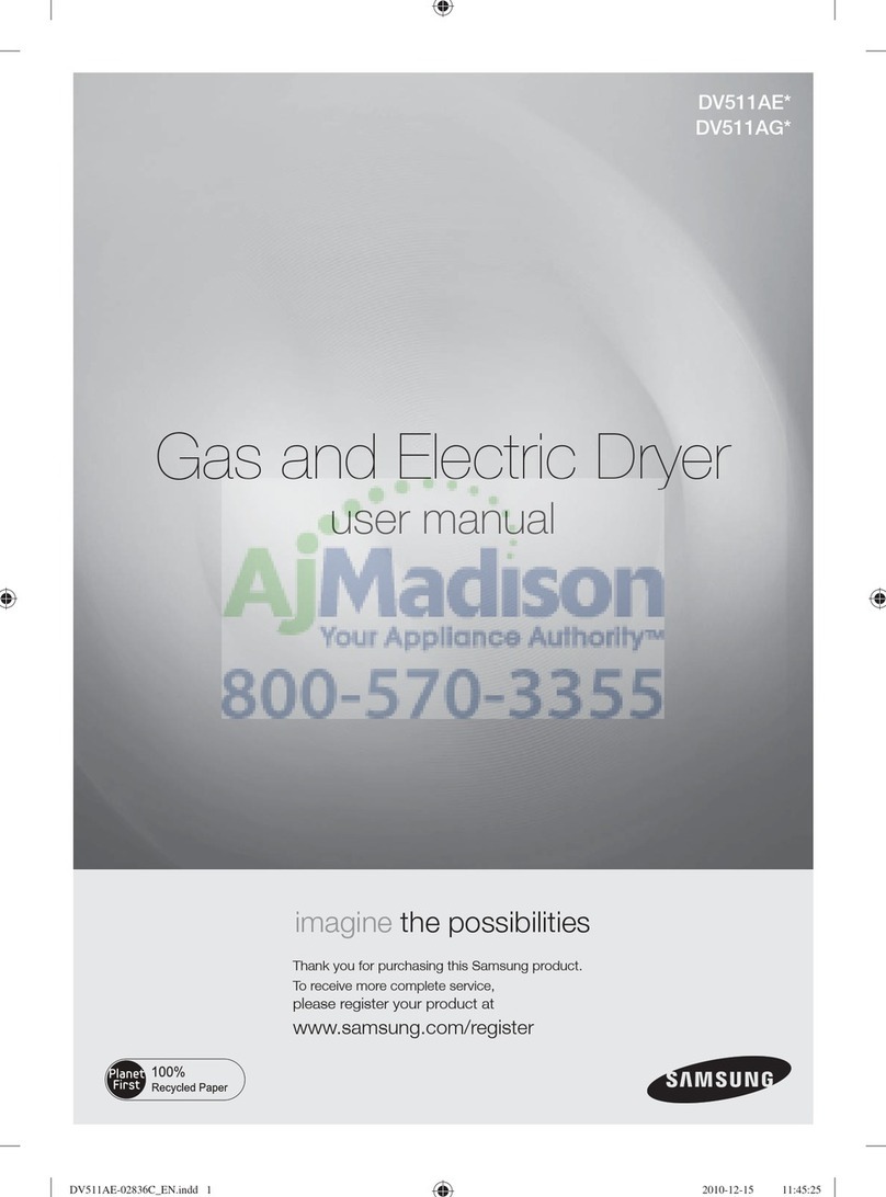 Samsung DV511AG Series user manual
