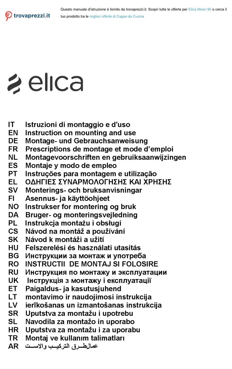 ELICA Moon 90 Technical manual