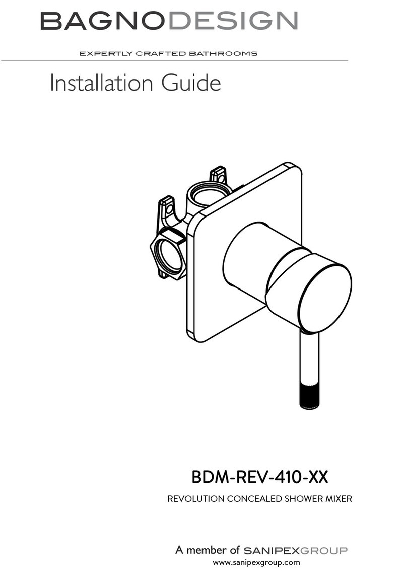 Sanipex NAGNODESIGN BDM-REV-410 Series installation guide