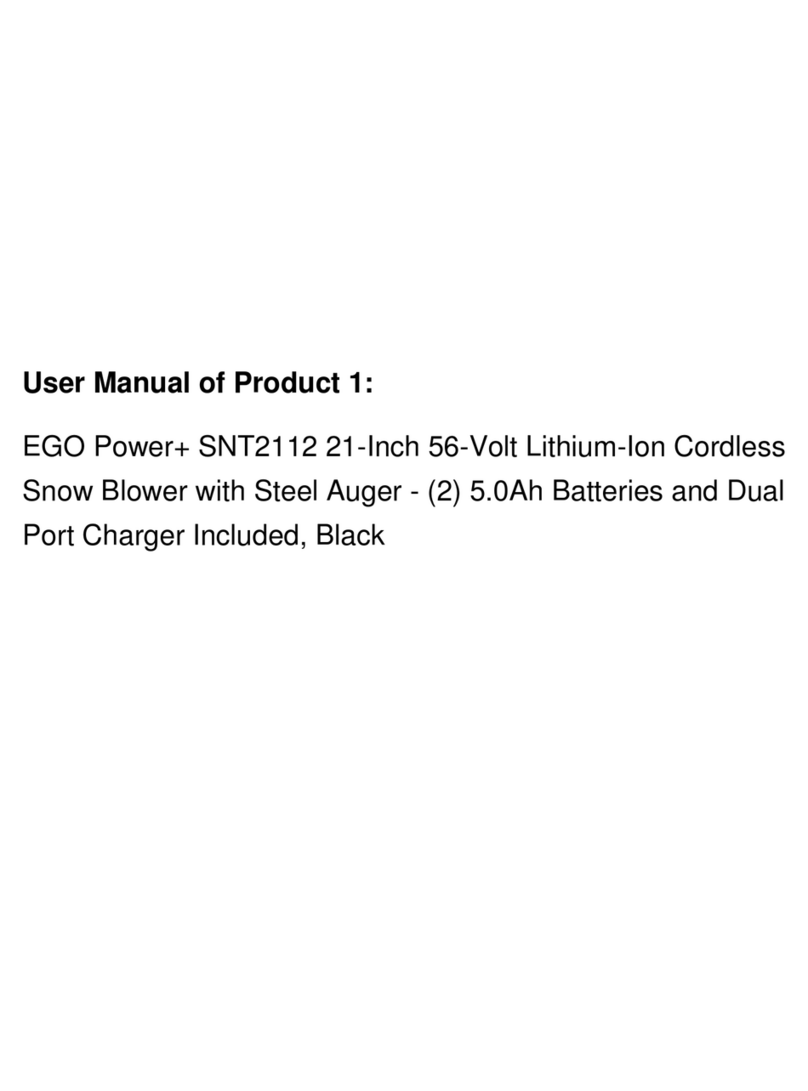 Ego Power+ SNT2112 User manual
