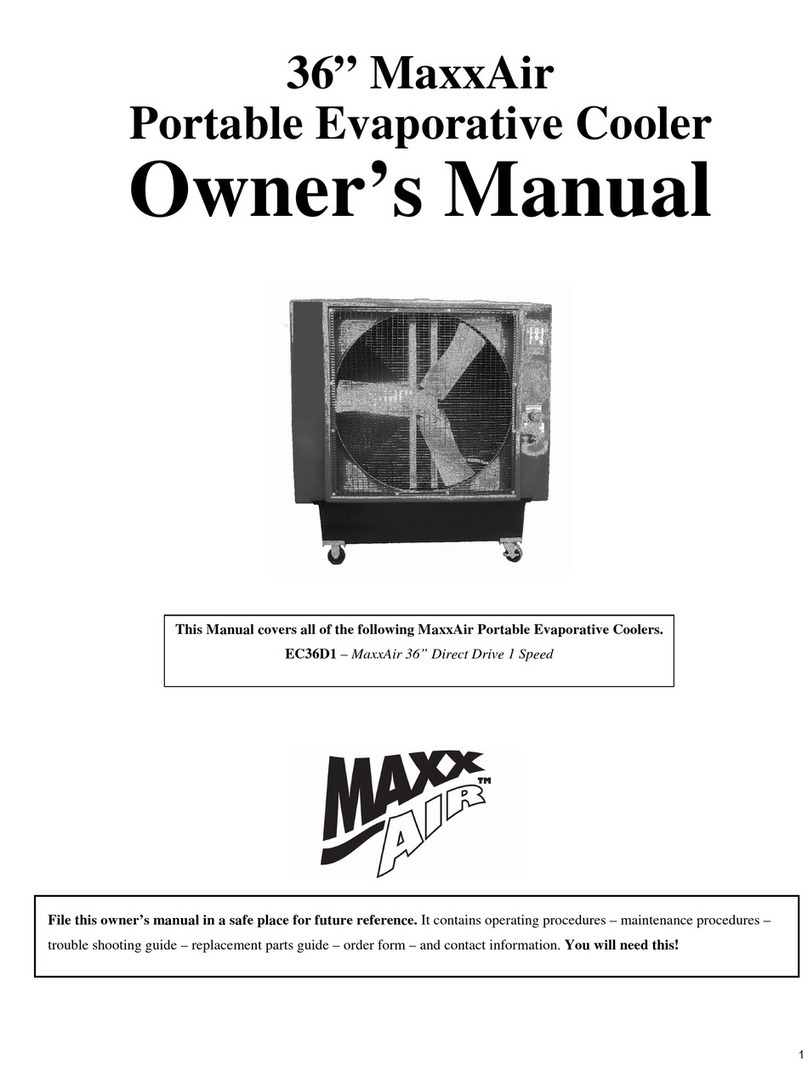 Maxxair EC36D1 owner's manual