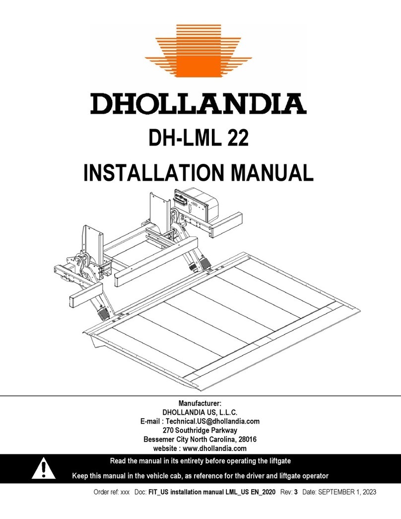 Dhollandia DH-LML 22 installation manual