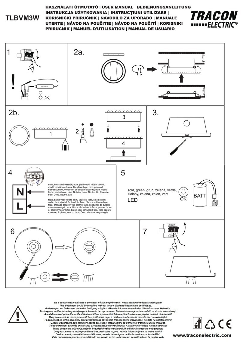 Tracon Electric TLBVM3W user manual