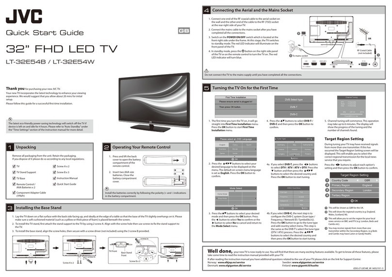 JVC LT-32E54B User manual