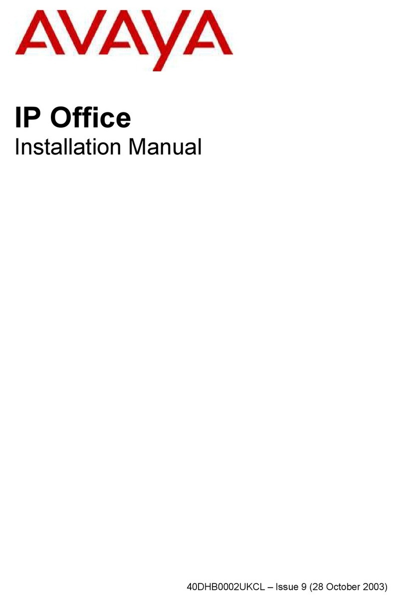 Avaya 40DHB0002UKCL installation manual