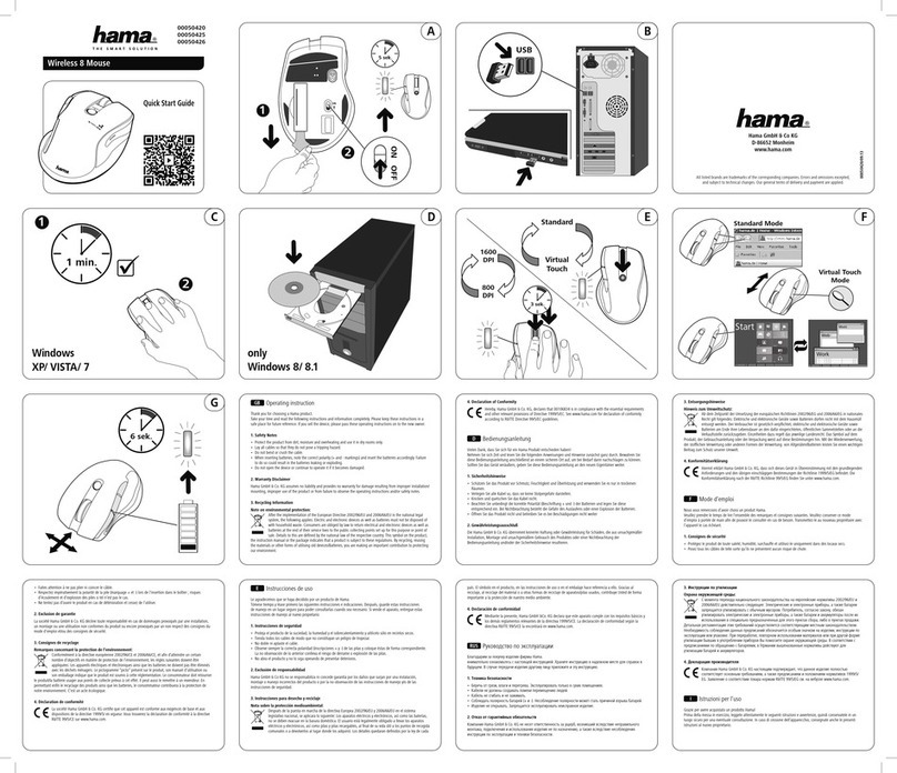 Hama 00050420 User manual
