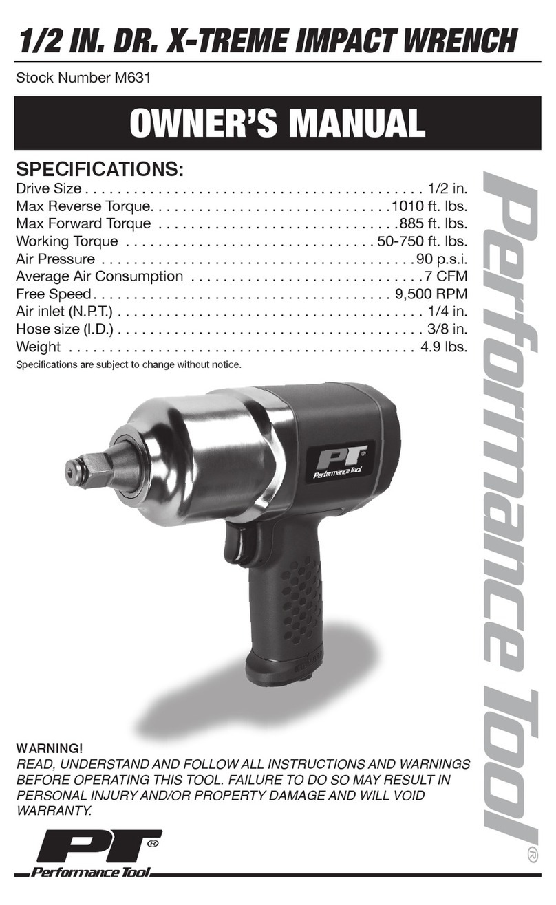 Performance Tool M631 owner's manual