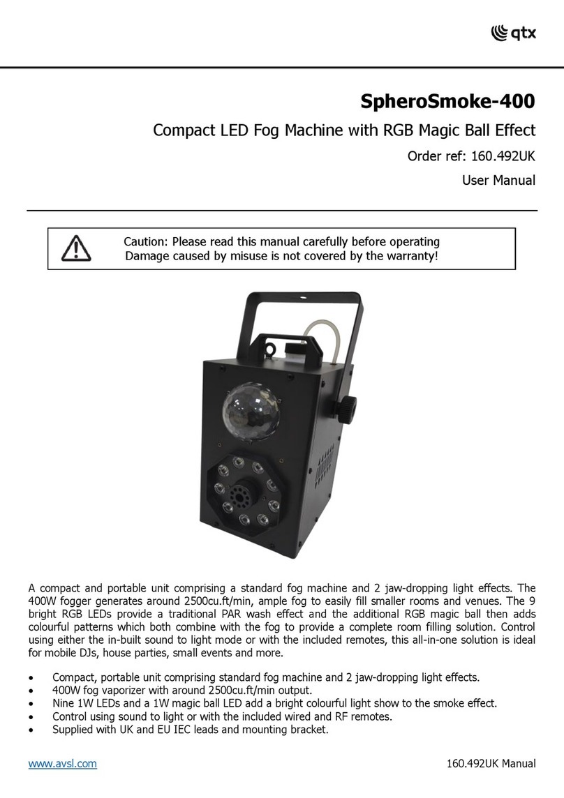 Qtx SpheroSmoke-400 user manual