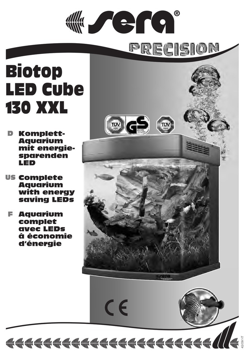 Sera PRECISION Biotop Cube 130 XXL User manual