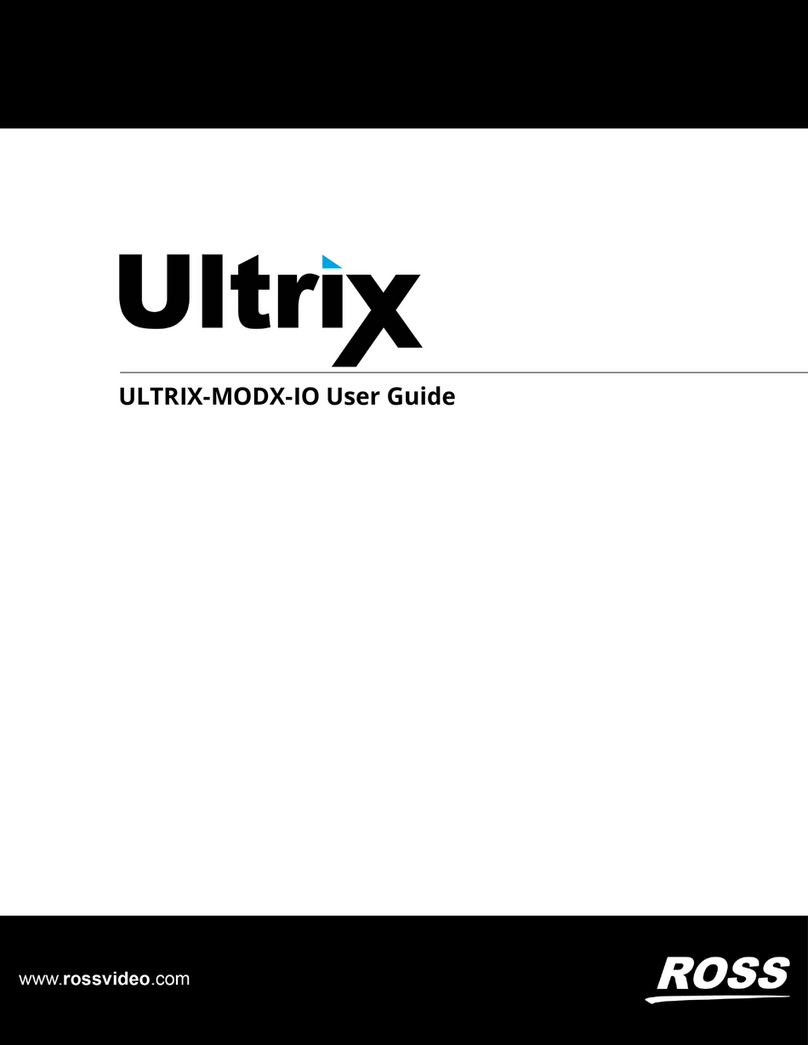 Ross ULTRIX-MODX-IO User manual