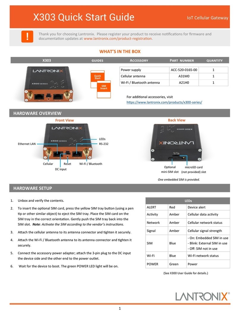 Lantronix X303 quick start guide