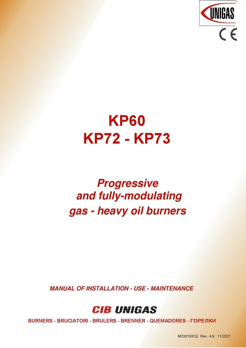 CIB UNIGAS KP60 Operating manual
