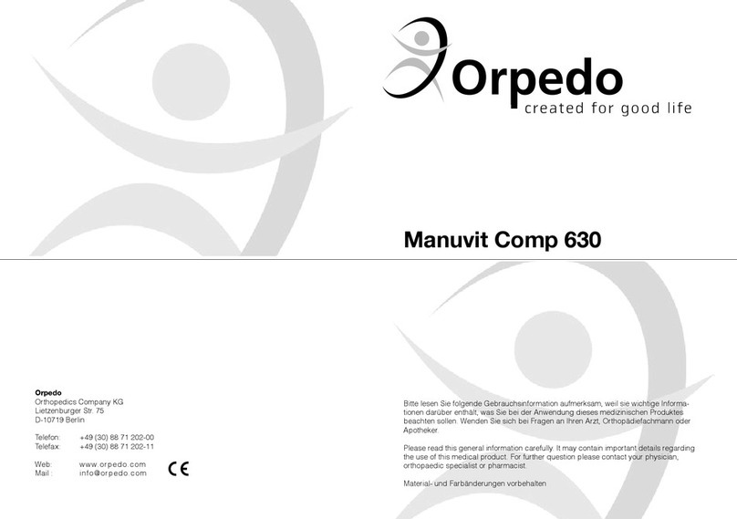 Orpedo Manuvit Comp 630 User manual