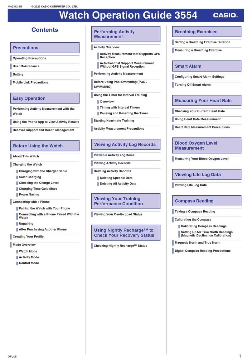 Casio 3554 User manual
