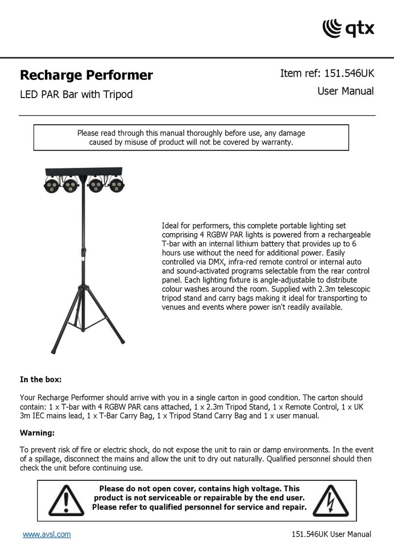 Qtx Recharge Performer User manual