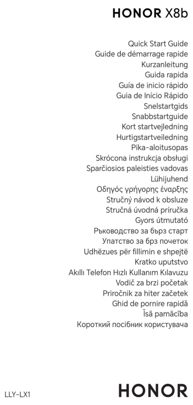 honor X8b User manual