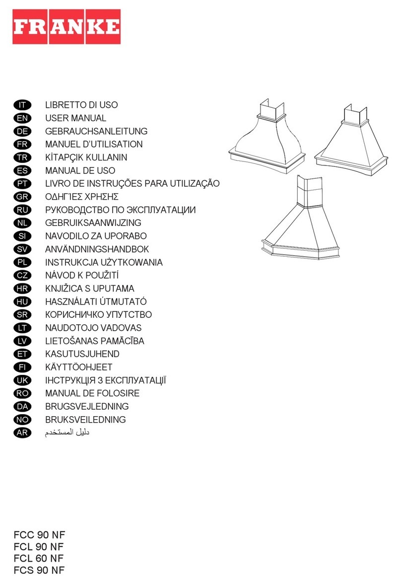 Franke FCC 90 NF user manual