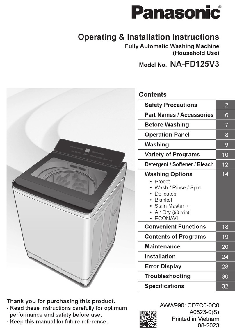 Panasonic NA-FD125V3 Product guide